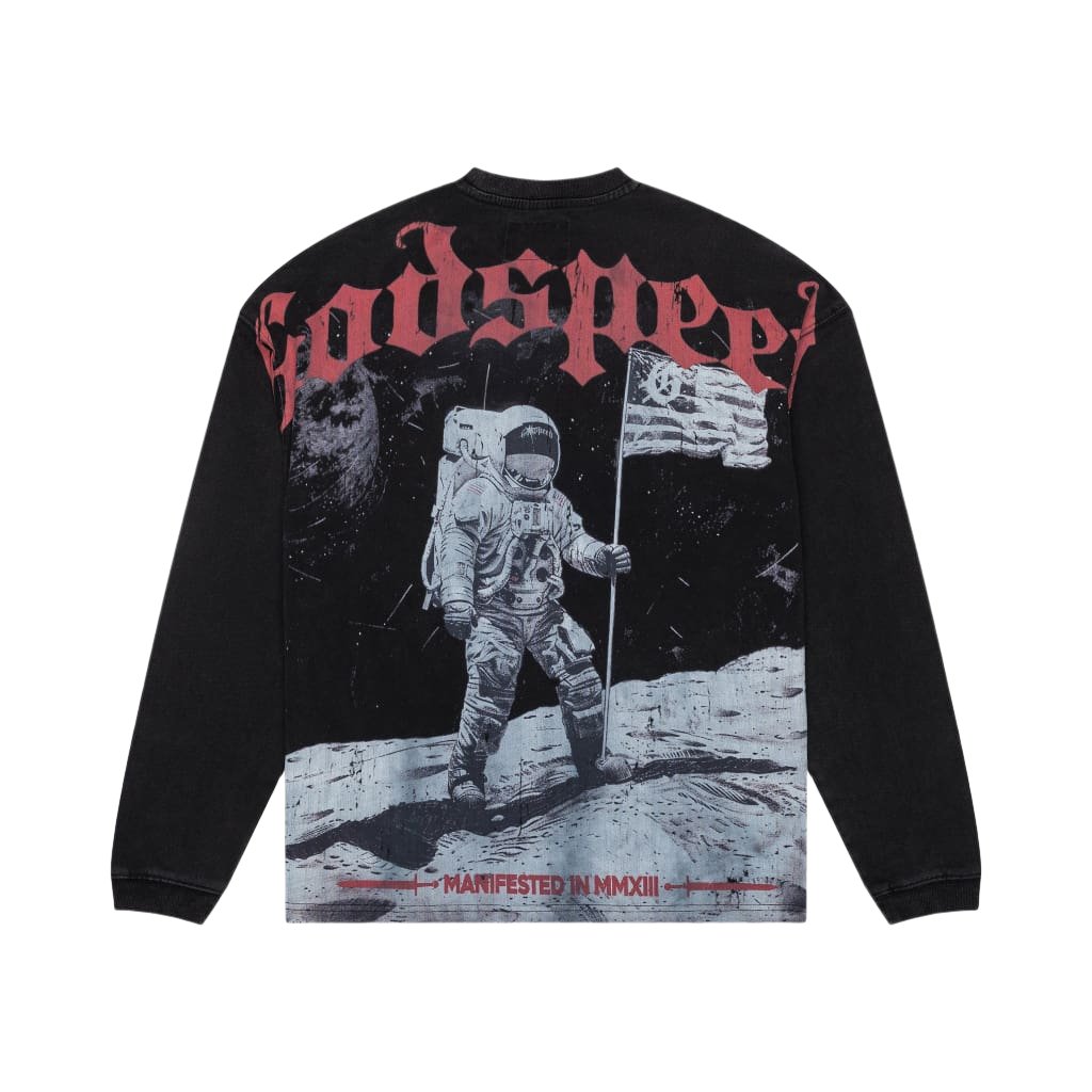 Godspeed Apollo 11 Long Sleeve Tee Black