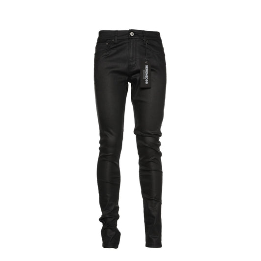 SERENEDE Caviar 7 Wax Fitted Jeans Black