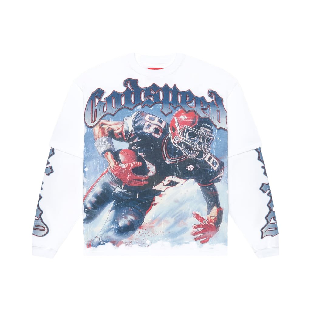 Godspeed Endzone Thermal Layered Long Sleeve Tee White