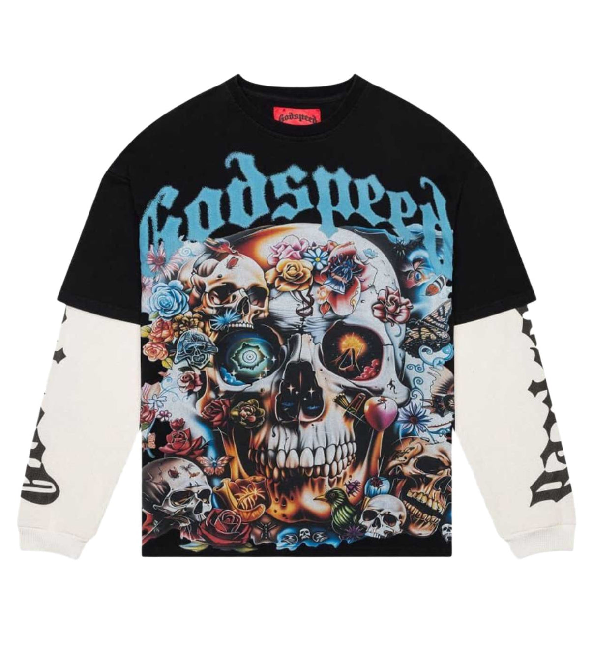 Godspeed Eternal Dream Thermal Layered Long Sleeve Tee Black