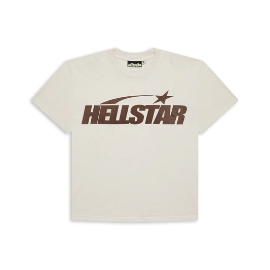 Hellstar Classic Tee (Regular Print) Brown Cream