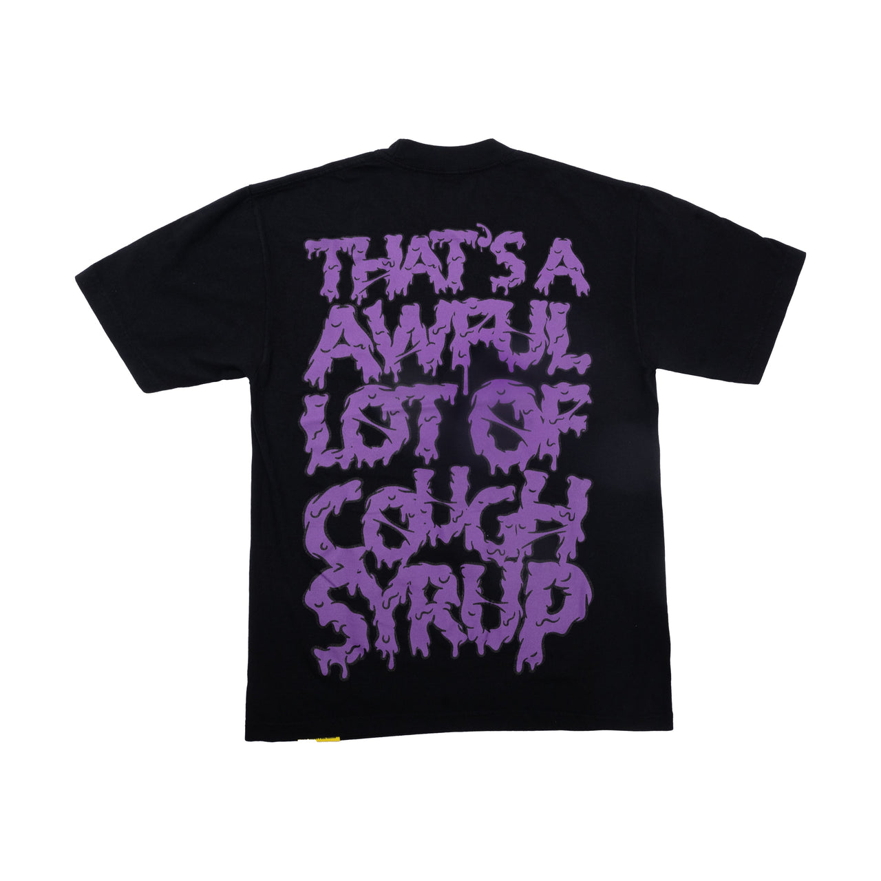 Awful Lot of Cough Syrup Skeleton Tee Black