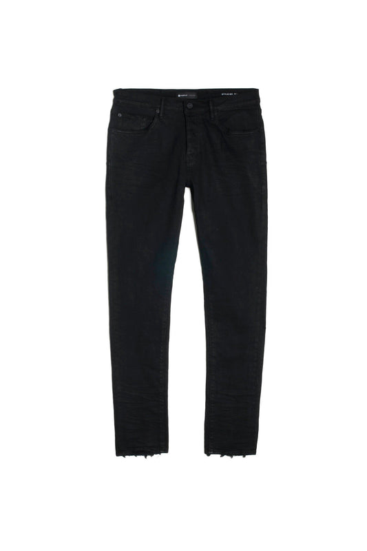 Purple Brand 3/D Resin Black Wax Jeans