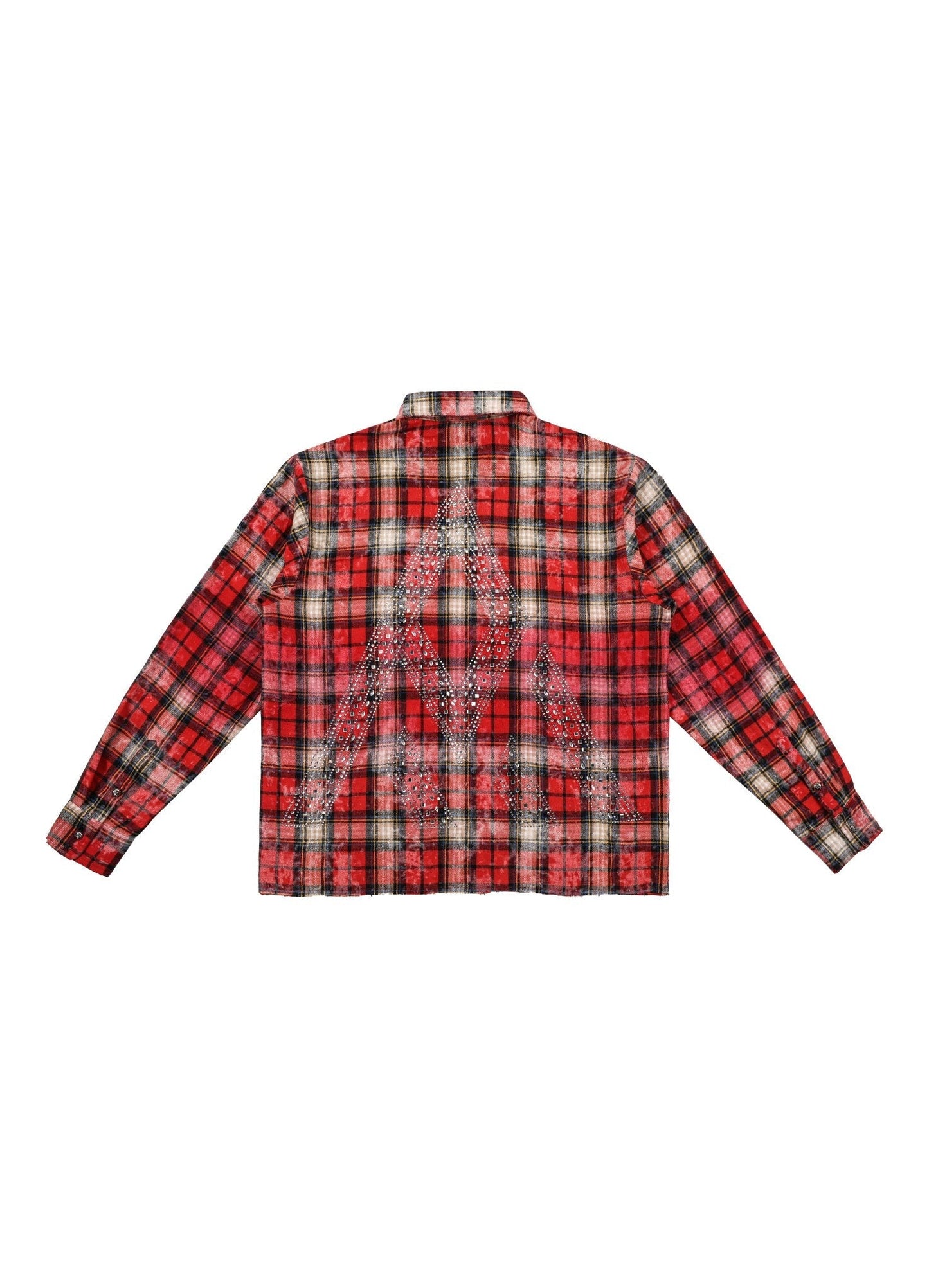 Paper Money Brand Rhinestone Flannel Red
