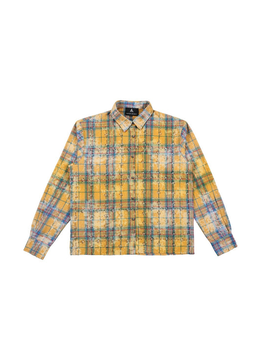 Paper Money Brand Rhinestone Flannel Yellow