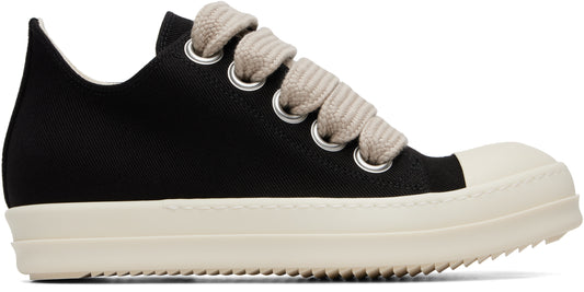 Rick Owens DRKSHDW Jumbolace Low Sneaks Black Milk