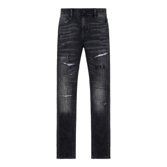 RTA Bryant Distressed Grey Skinny Jeans