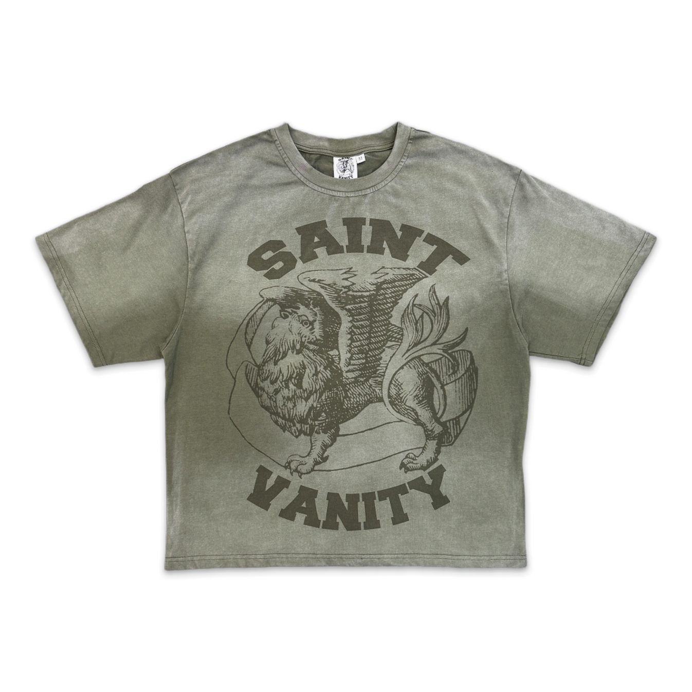 Saint Vanity Dissolve Logo Tee Olive