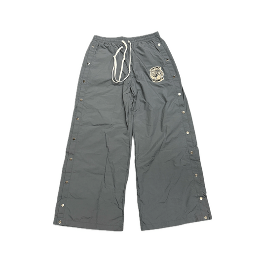 Saint Vanity Nylon Snap Button Track Pants Grey