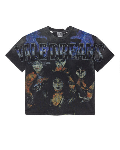 VALE Forever Blue Kiss Tee Black