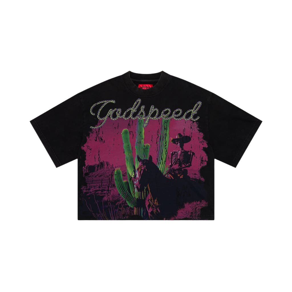 Godspeed Cactus WestWorld Cropped Tee Black